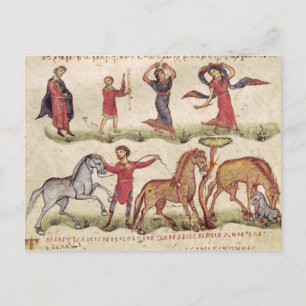 Carte Postale Entraîneurs de chevaux