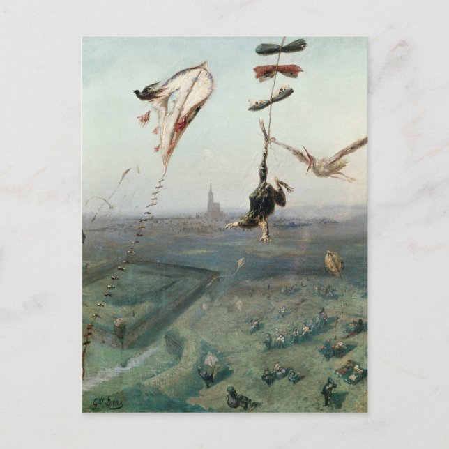 Carte Postale Entre le Ciel et la Terre, 1862 (Devant)