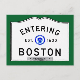 Carte Postale Entrée à Boston