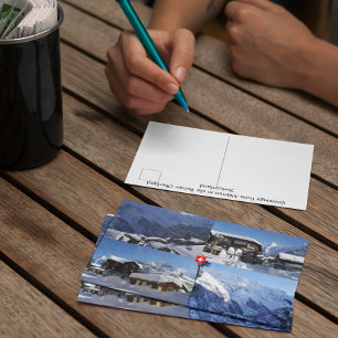 Carte Postale Entrée à Mürren - Berner Oberland, Suisse