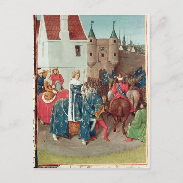 Carte Postale Entrée à Paris du roi Jean II Le Bon (Devant)
