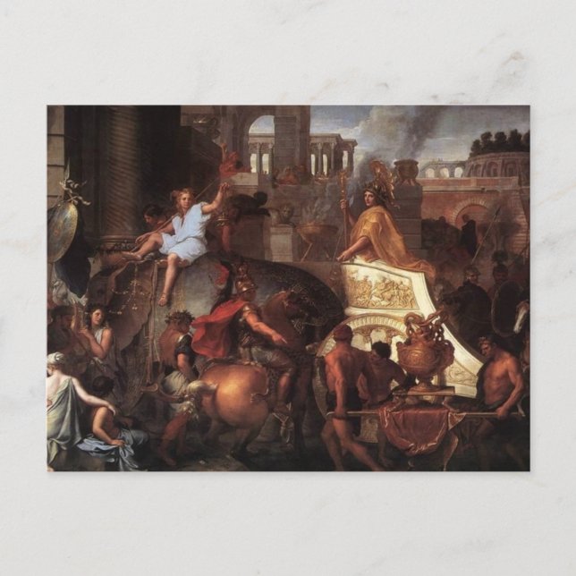 Carte Postale Entrée D'Alexandre Dans Babylone (Devant)