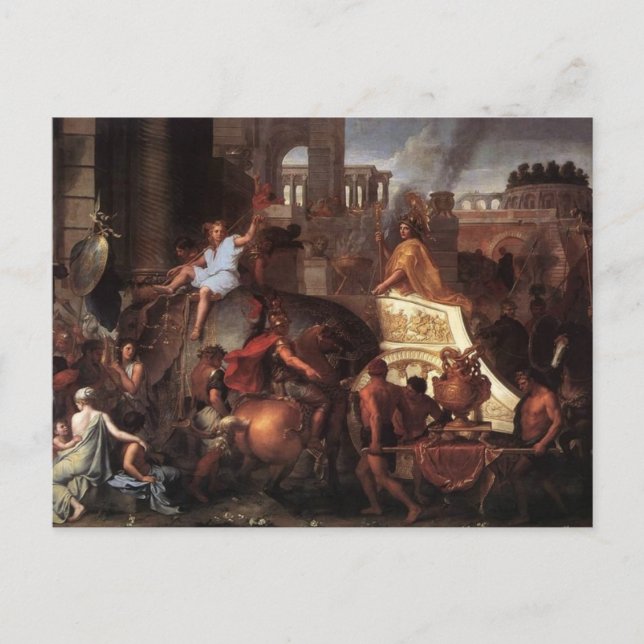 Carte Postale Entrée D'Alexandre Dans Babylone (Devant)