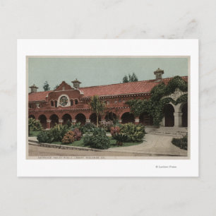 Carte Postale Entrée de la bibliothèque publique Smiley