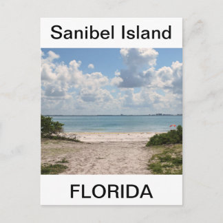 Carte Postale Entrée de la plage de Sanibel