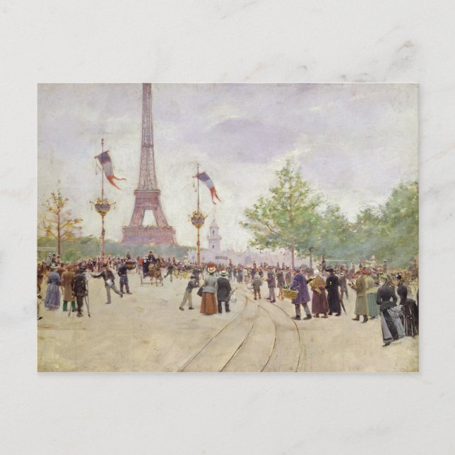 Carte Postale Entrée de l'Exposition Universelle, 1889 (Devant)