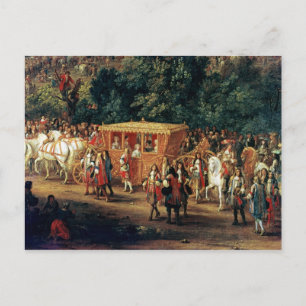 Carte Postale Entrée de Louis XIV et Maria Theresa dans