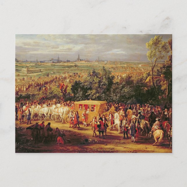 Carte Postale Entrée de Louis XIV  et Marie-Thérèse de (Devant)