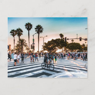 Carte Postale Entrée des jetées (Père Noël Monica, CA)