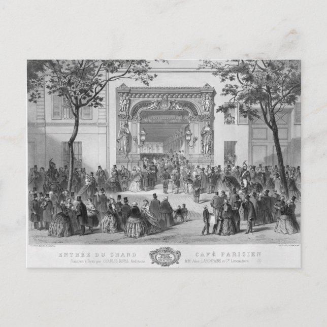 Carte Postale Entrée du Grand Café Parisien, Paris (Devant)