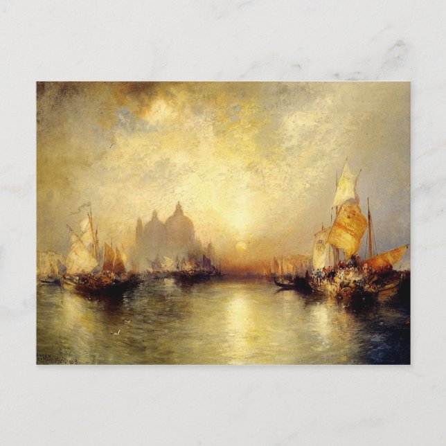 Carte Postale Entrée du Grand Canal, Venise (Devant)