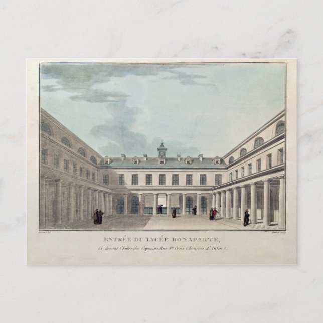 Carte Postale Entrée du Lycée Condorcet (Devant)