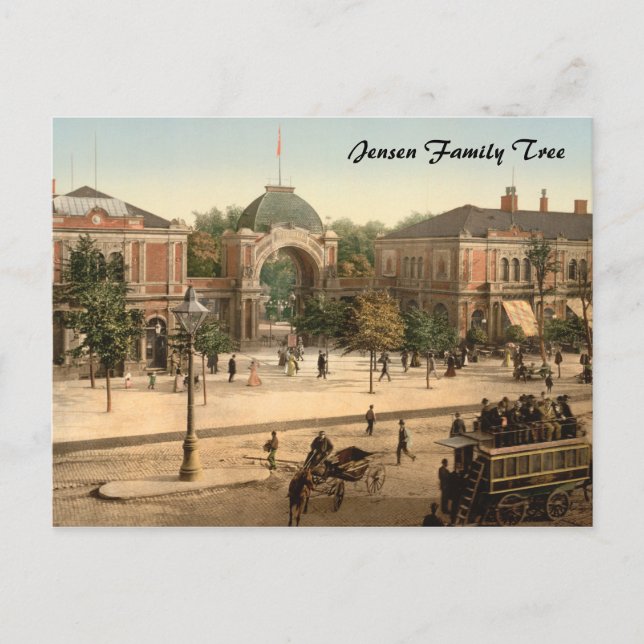 Carte Postale Entrée du parc Tivoli Copenhague (Devant)