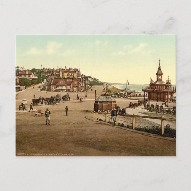 Carte Postale Entrée du port de Bournemouth, Dorset, Angleterre (Devant)