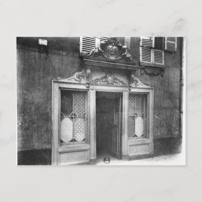Carte Postale Entrée d'un bordel à Paris (Devant)