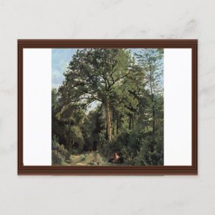 Carte Postale Entrée Forêt À Ville D'Avray Par Corot Jean-Bap