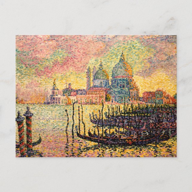 Carte Postale Entrée Grand Canal, Venise | Paul Signac | (Devant)