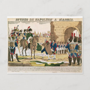 Carte Postale Entrée triomphale des Français à Madrid