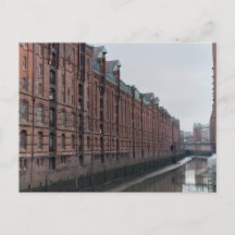 Entrepôts du canal de Hambourg en Allemagne en hiv