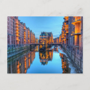 Carte Postale Entrepôts Speicherstadt à Hambourg, Allemagne - HD