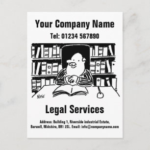 Carte Postale Entreprise de droit ou promotion de services jurid