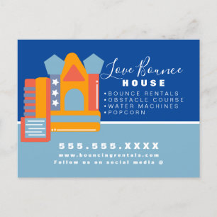 Carte Postale Entreprise de location de maisons gonflables pour