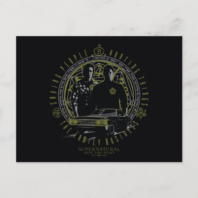 Carte Postale Entreprise familiale des frères Winchester surnatu (Devant)