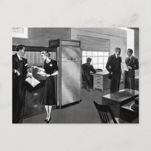 Carte Postale Entreprise Vintage, Hommes d'affaires de direction