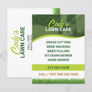 Carte Postale Entretien de la pelouse et entretien de coupe de l