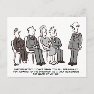 Carte Postale Entrevue avec le chef seulement Se souvenir du nom