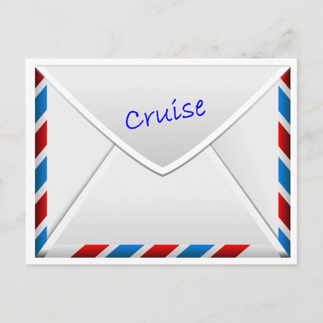 Carte Postale Enveloppe de croisière (Devant)