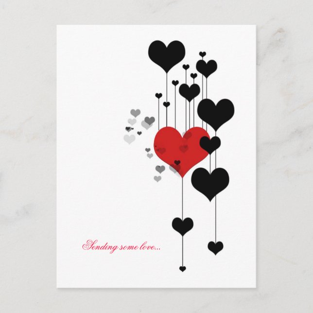 Carte Postale Envoi d'amour... (Devant)