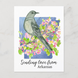 Carte Postale Envoi D'Amour De L'État Naturel De L'Arkansas