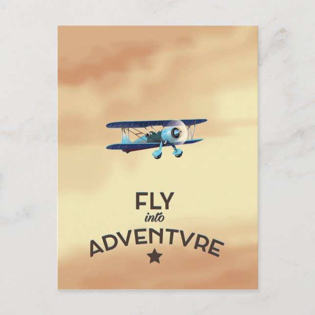 Carte Postale Envolez-vous dans l'aventure (Devant)
