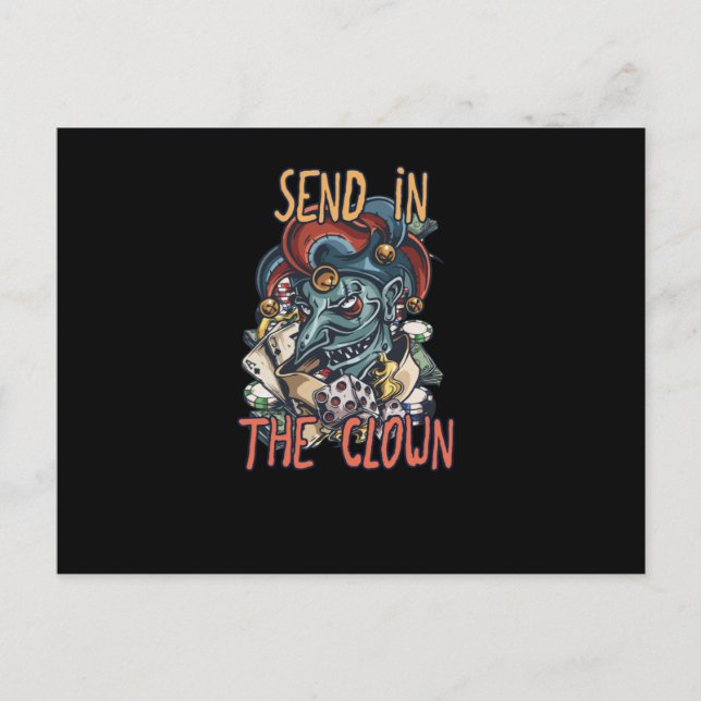 Carte Postale Envoyer dans le clown (Devant)