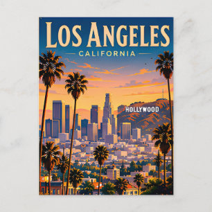 Carte Postale Envoyez des souvenirs ensoleillés de Los Angeles p