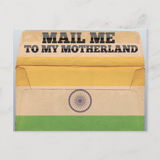 Carte Postale Envoyez-moi un courrier en Inde (Devant)