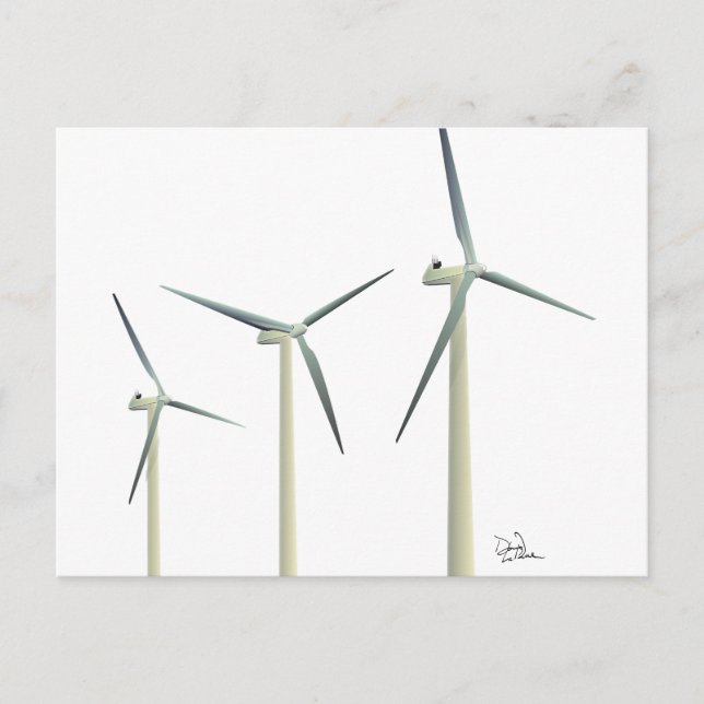 Carte Postale Éolienne (Devant)
