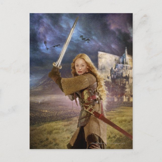 Carte Postale Eowyn lève l'épée (Devant)