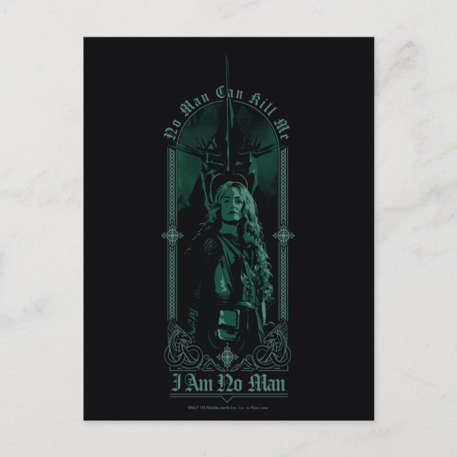 Carte Postale Éowyn Vs SAURON™ "I Am No Man" Rohan Graphic (Devant)