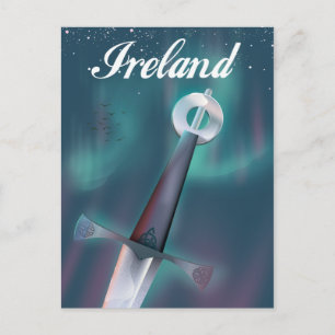 Carte Postale épée celtique d'Irlande