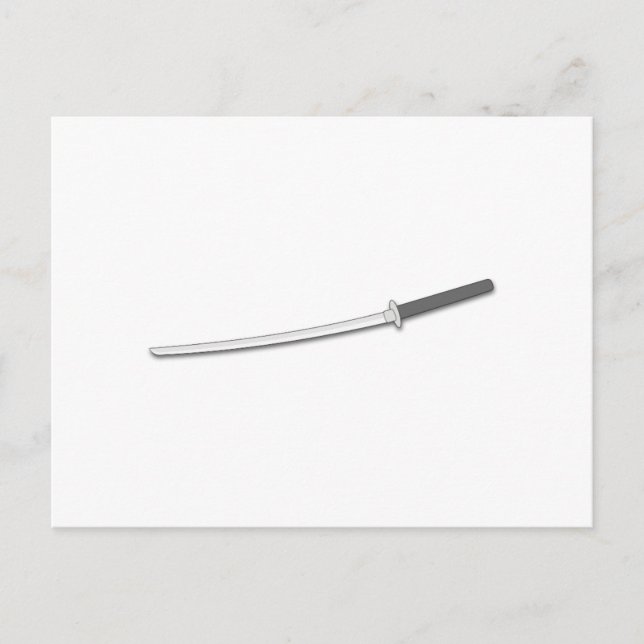 Carte Postale Épée Ninja Samurai (Devant)