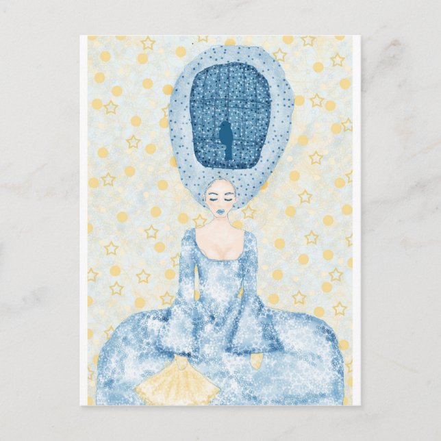 Carte Postale Épervier à cage à oiseaux (Devant)