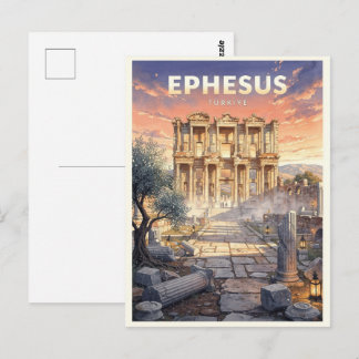 Carte Postale Éphèse Turquie Voyage Vintage