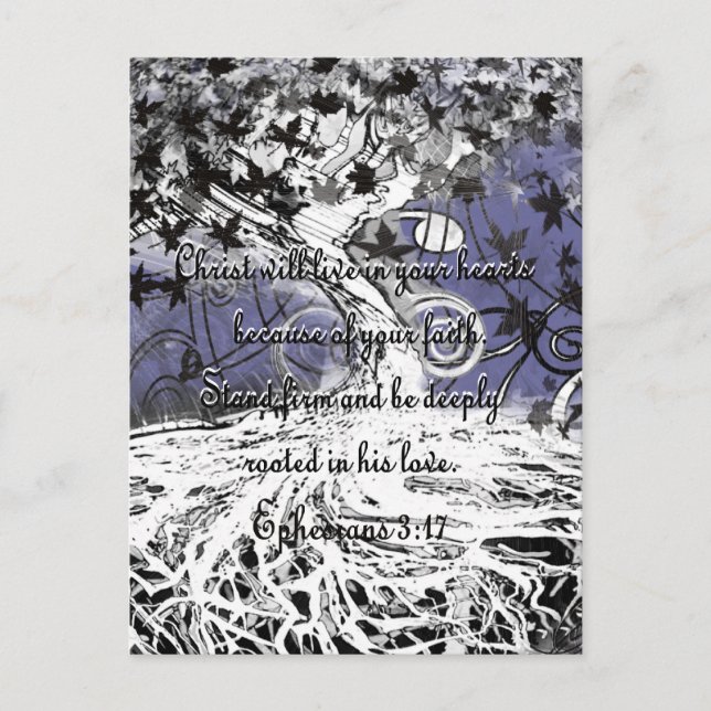 Carte Postale Éphésiens 3:17 (Devant)