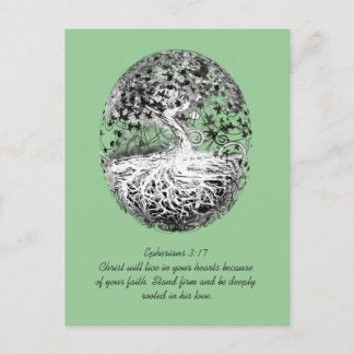 Carte Postale Éphésiens 3:17 Être Enracinés Dans Son Amour