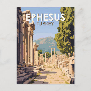 Carte Postale Ephesus Turquie Voyage Art Vintage