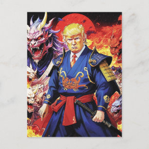 Carte Postale Epic Trump Samurai Anime