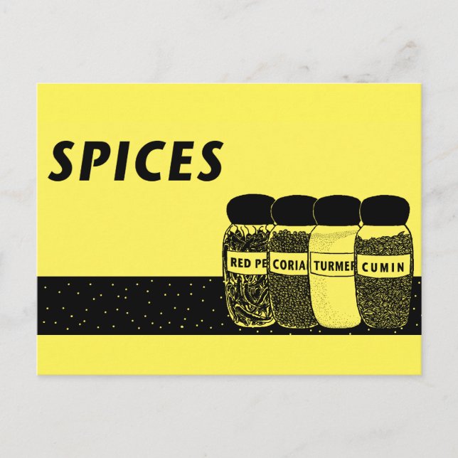 Carte Postale Épices (Devant)
