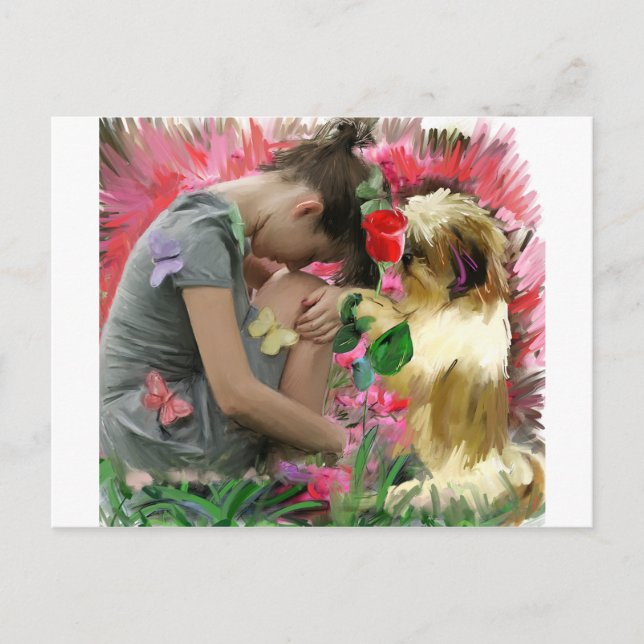 Carte Postale épine dans votre rose (Devant)